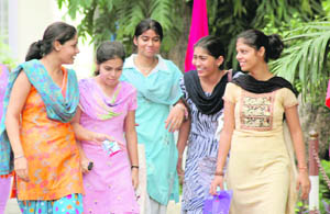 Enthusiasm writ large on the faces of students as they begin the new academic session in Ludhiana. 