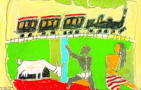 Husains Apu and The Toy Train
