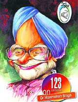 Will he be smiling on July 22? One of the 123 cartoons on the PM to be released by the Kerala Cartoon Academy.