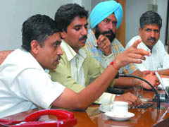 DIG Faridkot range Jitendra Jain addresses a meeting of the District Peace Committee in Bathinda on Sunday. 