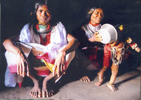 Photographs of indigenous community of Kondh in Orissa.