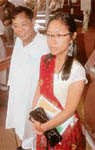 P.A. Sangma with MP daughter Agatha Sangma
