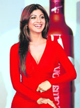 Bollywood actress and brand ambassador of United Spirits Romanov vodka at the launch of Romanov Red brand in New Delhi 