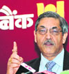 PNB chairman K.C. Chakrabarty at a press conference in New Delhi on Wednesday.