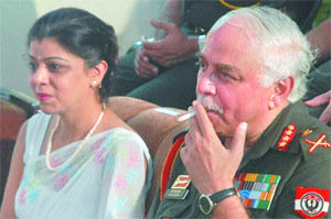 General Officer Commanding of Vajra Corps Lieut-Gen SS Kumar during the inauguration function of Shaurya Army Pre-School (SAPS) in Jalandhar Cantonment on Wednesday.