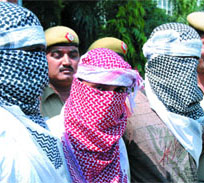 Arrested members of the Bunty gang.