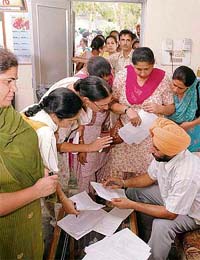 Surplus teachers at the education department in Ludhiana