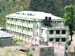The newly built community health centre building at Holi in Chamba.