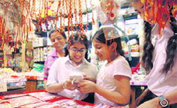 City shops flooded with hand-made rakhis and traditional accessories in Ludhiana.