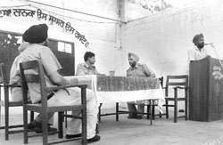 Fatehgarh Sahib SSP Kaustubh Sharma at a meeting with area residents