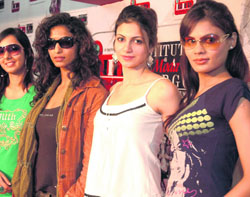 Models who will participate in the INIFD Designer Medley to be held in Chandigarh on Thursday. 