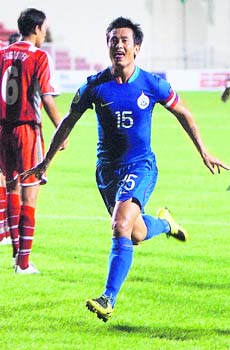 Skipper Baichung Bhutia, like always played his part in Indias run to the final of the AFC Challenge Cup