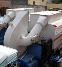 Road vacuum sweeper machines are not being used as of now.