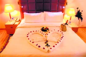 Honeymoon suite at Taj Chandigarh