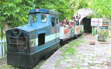 Children enjoy a ride on Orient Express whose trial run was conducted at Rakh Baag in Ludhiana on Sunday.