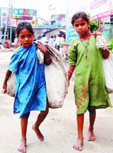 Will hope shine on these girl ragpickers someday