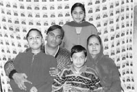 File photo of Biyani family (from left) Bhaskar, Narinder Biyani, Paritosh and Savita Biyani (sitting) and Yukti (standing)