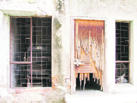 A view of the dilapidated planetarium in Ludhiana.