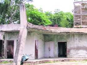 A view of the dilapidated planetarium in Ludhiana.