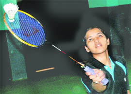 A match in progress at Government Model Senior Secondary School in Chandigarh on Thursday.