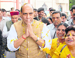 BJP national president Rajnath Singh at Shimla