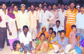 Residents gherao the Baltana police station