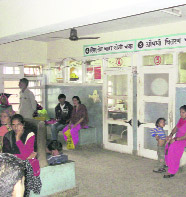 Paediatric OPD at the regional hospital, Kullu, bearing a deserted look due to lack of specialist doctors.