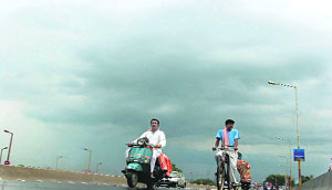 The weather gods blessed Jammu, which remained otherwise shut, on Saturday. 