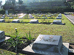 A view of the Kohima war cemetery. A proposed war memorial for defence personnel who had laid down their lives since August 1947 is yet to materialise