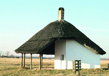  A traditional hut in the Puszta. The terrain here is hard and forbidding but still it offers some of Hungarys richest flora and fauna   