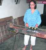 CARageous: After a bar-be-que at Kishie Singhs garage the caravan is the best place to relax in.