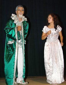 Hamlet being staged at Desh Bhagat Yadgaar Hall in Jalandhar. Photo: S.S. Chopra