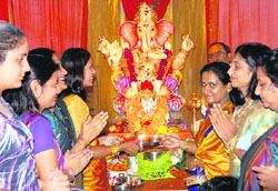 Ganesh Chaturthi was celebrated with great fervour in Panchkula.