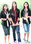 (From left) Teachers of GMT Public School pay homage to Dr S. Radhakrishnan; tiny tots dressed as teachers at Kiddies Paradise; and Sacred Heart Convent girls carry gifts for their teachers in Ludhiana on Friday.