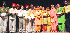 Punjab teachers who were honoured on Teachers Day by the government in Mohali on Friday.