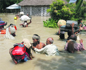 There has been a deluge of images of flood-ravaged Bihar on the small screen