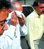 SHO of Sarita Vihar police station is produced at Tis Hazari Court in New Delhi
