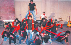 Hindu College drama society presents a street play 'Kardo Chakka Jam' in New Delhi