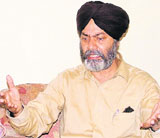 Ishmeets father Gurpinder Singh in Ludhiana on Wednesday. 