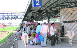 Bhiwani railway station, which was once accorded the status of a model station, lies in a state of neglect.