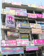 Offices of singers in a building near the bus stand