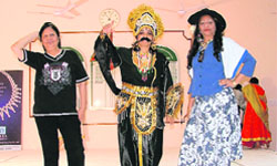 Senior members of the Lakshmi Ladies Club present a satirical show, Laughter challenge, in Ludhiana