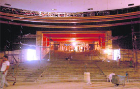 A view of the renovated Tagore Theatre, which will be thrown open to the public shortly.