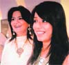 Anmol(L) & Mahima at A-Jewels