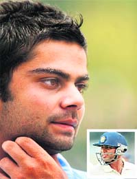 While Kohli (L) was unlucky to miss a double century and out for 197, Chopra notched up 182