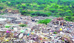 A garbage dumping site in Gurgaon.