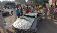 A person was killed when his car plunged from an incomplete railway over-bridge on September 4