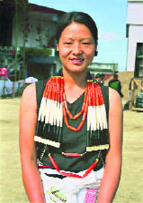 A girl of the Angami tribe