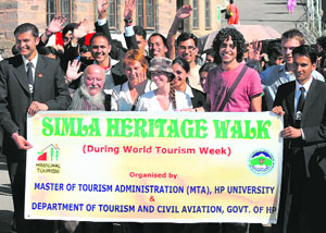 The Shimla Heritage Walk started in Shimla on Thursday.