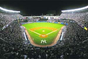 The New York Yankees are set to move from their old stadium (L) to a new $1.6-billion home
